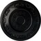 Ekena Millwork Nestor Ceiling Medallion (Fits Canopies up to 5"), Hand-Painted Jet Black, 25 7/8"OD x 2 1/4"P CM25NEBLF - alternate 1